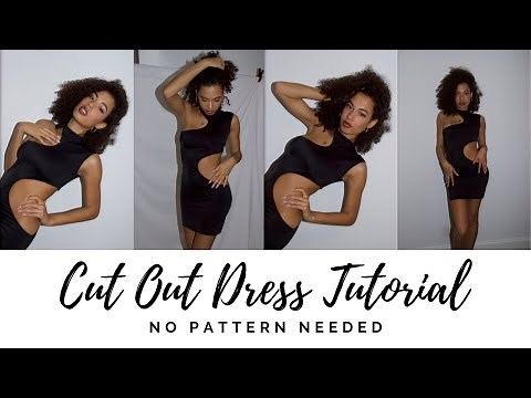 Cut Out Dress Tutorial - No Pattern Needed