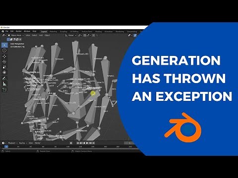 Generation Has Thrown An Exception Blender Fix Rigify Generate Rig For Tongue, and Teeth #blender