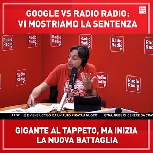 32K views · 1.8K reactions |  RadioRadio è stata da sempre un'emittente televisiva e radiofonica libera ed indipendente. Un ente di informazione il cui obiettivo è stato da sempre quello di esprimere il libero pensiero. Durante la pandemia da Covid19, Radio Radio si trova davanti una limitazione da parte del principale network di riferimento, ovvero YouTube | Radio Radio | Facebook