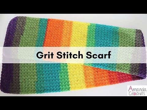 Grit Stitch Scarf | Crochet Scarf | Easy Crochet Tutorial