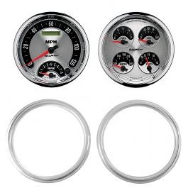 GAUGE KIT, 2 PC, CHEVY TRUCK 47-53, 2 X 5",  AMERICAN MUSCLE