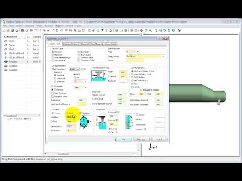 AutoPIPE Vessel 横置き圧力容器サンプル