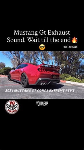 Orkun Baydar on Instagram: "Mustang Gt exhaust sound. Volume up 🔥😎❤️. #mustang #mustanggt #ford #exhaust #car"