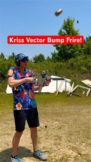 Suppressed Kriss Vector 45 Bump Fire! #shorts
