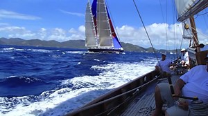 As the relentless wind and rain punishes the UK... Oh to be at a Caribbean regatta! A nostalgic clip from Toby from the leeward deck of the Mylne-designed 1938 Fife Mariella during Antigua Classics '12 – showing the resplendent sight of Rebecca and Firefly passing in full flight | Yachting World