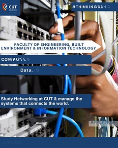 4.4K views · 12 reactions | Study Computer Networking at CUT to design, secure, and manage the systems that connect the world. Apply now: www.cut.ac.za/prospective-student #2026applications #ThinkingBeyond | Central University of Technology, Free State (CUT) | Facebook