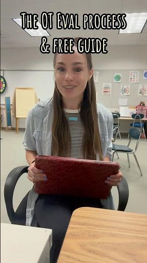 Not sure where to start for an OT eval? Here’s a free guide to break down the process #schoolot