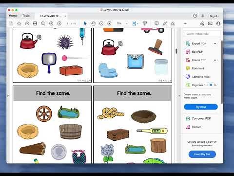 Product Preview - VB-MAPP Task Cards Visual Perception Skills and Match to Sample Level 3