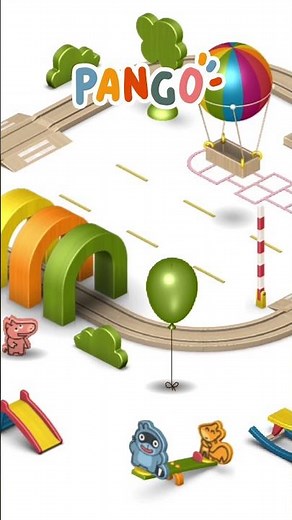 Swing and Fly the Hot Air Balloon in Pango Playground! 🛝#shorts #PangoPlaygroundFun #PangoPlayground