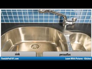 Learn Finnish with Pictures - Cooking in the Kitchen