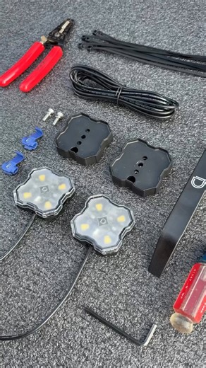 105K views · 1K reactions | The custom applications with our Stage Series Rock Lights are endless!  This DIY install transforms them into puddle lights, mounted with our magnetic mounts to the frame and tapped into factory wiring so they illuminate when you unlock your vehicle or even as you approach depending on the platform. Get your Stage Series Rock Lights HERE ➡️ https://tinyurl.com/2v2ww5uf | Diode Dynamics | Facebook