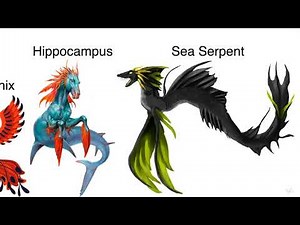Mythical Creatures Size Comparison