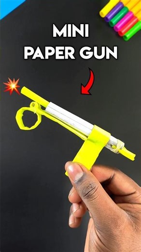 Mini Paper Gun 💥 #shorts