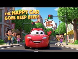 🚗💨 The Happy Car Goes Beep Beep! The Cutest Driving Song for Kids