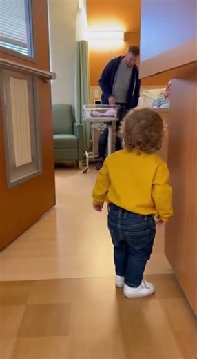 He Was NOT Ready for a Baby… Toddler Freaks Out 😂#ToddlerFreakout #NewbornReaction #FunnyMoment