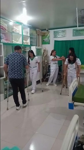 How To Perform 2 Point Gait Crutches