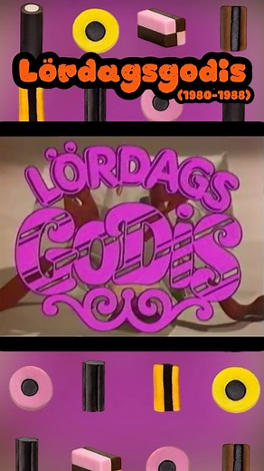Lördagsgodis (1980-1988) Om du var barn på 80-talet så missade du nog inte programmet Lördagsgodis. Programmet var var filmat i en färgglad studio som såg ut som insidan på en godispåse, med stora bitar engelsk konfekt överallt. I detta program fick vi bland annat se Allan Edvalls Stackarsvisor, Kalle och Chokladfabriken, Barbapapa, och Rädda Joppe - död eller levande. Klipp: Erikbe99 på youtube | Nostalgi2000