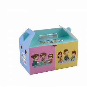 [Hot Item] Custom Portable Paper Corrugated White Paperboard Carried Box with Handle