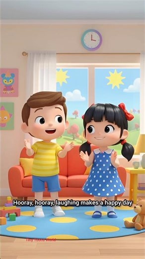 Happy Blue Elephant Song 🐘🎵 | Cute Kids Cartoon Dance & Sing Along! #Shorts#cartoon #kids #ai