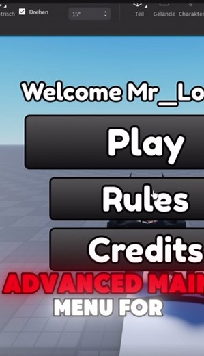Create an Advanced Main Menu in Roblox Studio