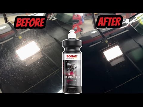 Black paint correction Audi using SONAX Ultimate cut ￼￼￼￼