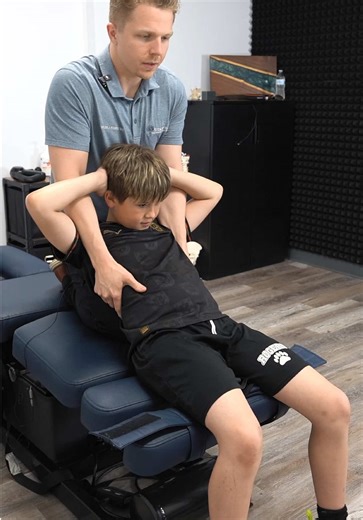 This Kids First Adjustment… Wait For It | chiropractor adjustment