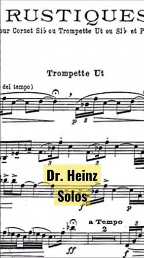 Rustiques for Trumpet and Piano by (Eugene Bozza) [Heinz Karl Schwebel]