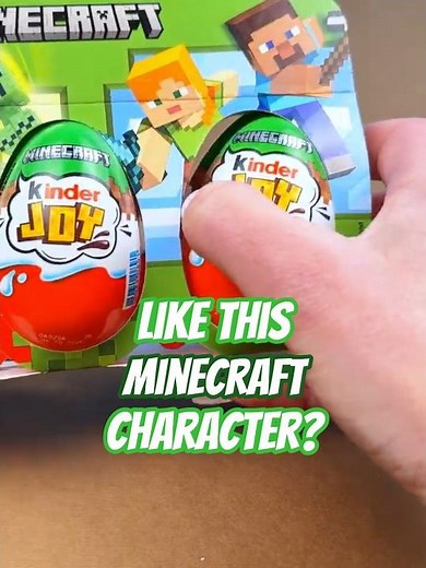 Kinder Joy Surprise Eggs Minecraft 2026 Toys Unboxing!