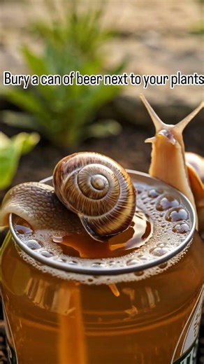 best way to get rid of snails in the garden #garden #tips #snails #beer #beerhack