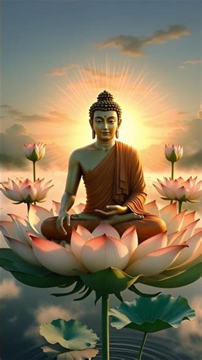 Shakyamuni Buddha Meditating on a Lotus Throne #Buddhism #Buddha #Meditation #Spirituality