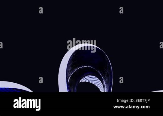 Abstract Elastic 3D Futuristic Animation Loop