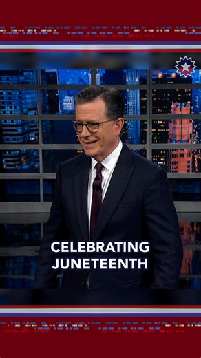 Today we're remembering the very first Juneteenth, its meaning and how to properly celebrate! #Colbert | The Late Show with Stephen Colbert