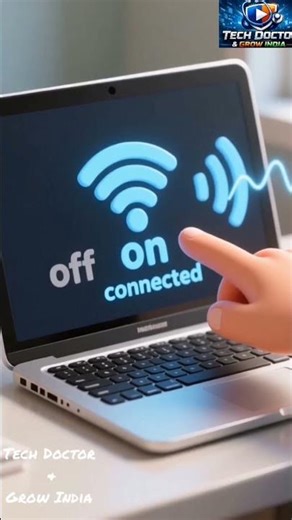 Laptop WiFi Not Connecting? 😱 Fix in 1 Minute!#viralshorts#shots#youtube