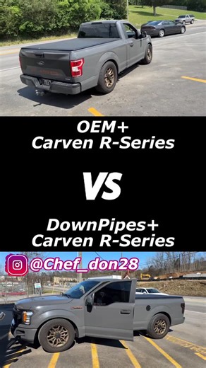 Exhaust Addicts on Instagram: "Ford F-150 2.7L Ecoboost V6: OEM Manifolds vs Down Pipes & Carven R-Series! . DM us your cool car submissions! . Check out our website>>>exhaustaddicts.com . Call us at 615-612-6244! . Located at Discount Muffler & Custom Exhaust Nashville, TN! . #exhaustaddicts #fordf150 #downpipes #carven #carvenexhaust"