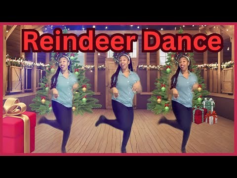 🎄 Christmas Reindeer Dance with Aunt Jazz! 🦌 Fun Holiday Song & Easy Kids Dance Moves 🎶