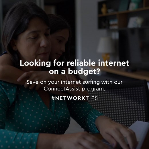 Looking for reliable internet on a budget? ConnectAssist is a Cox-sponsored program designed to help people save and stay connected to the internet! Find out if you're eligible today. #NetworkTips cox.com/connectassist | Cox