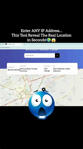 👉 Enter Any IP… See Exact Location Instantly 😱🔥 | Free IP Tracker Tool Demo #shorts