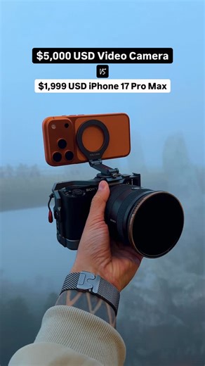 Mikita Yo Mikheyeu | Do you notice any differences? 🎥👁️ $5,000 USD Video Camera vs $1,999 USD iPhone 17 Pro Max 2 TB 🔥 Video comparison 💢 Apple Log 2 vs Slog3... | Instagram