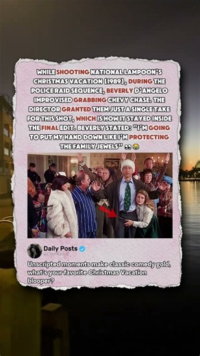 The One‑Take Improvised Gag In Christmas Vacation! 🎄 #ChristmasVacation #MovieFacts