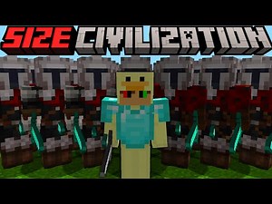 Minecraft but I get HUNTED in SIZE CIVILIZATION