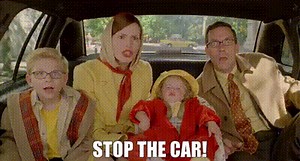Stop the car!