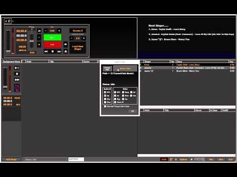 PCDJ Karaoki (Karaoke Software) - How To Create And Save Background Music Cases