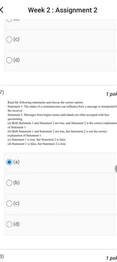 NPTEL SOFT SKILL DEVELOPMENT WEEK 2 ASSIGNMENT SOLUTION