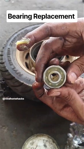 How to Remove & Install Wheel Bearings on a Bike/scooter #mechanic #bike #bearing #howto #lifehacks