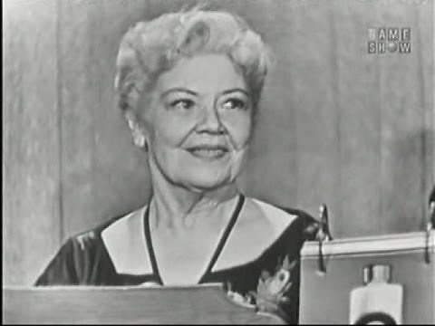 What's My Line? - Spring Byington; Ernie Kovacs [panel] (Oct 27, 1957)