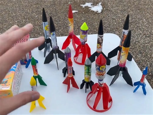 Launching Different types of Rocket Missiles!!🚀 #fireworks #rockets #missiles | Star Gang