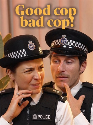 Who is the good cop and the bad cop? 🚨🚔 Episode 12 of Lost In Translation is out now on all podcast platforms! #parenting #podcastclip #GorkaMarquez #couples #gemmaatkinson