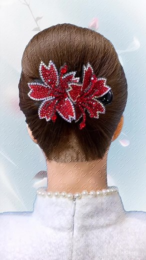 Simple and beautiful updo hairstyle #updo #hairstyle