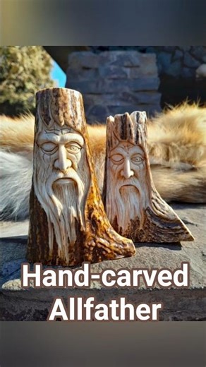 Two Odin Statues – Which One Would You Choose? | Viking Antler Carving