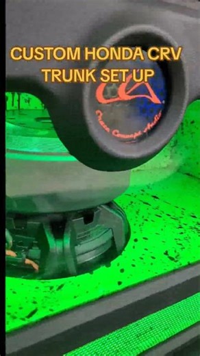 CUSTPM HONDA CRV TRUNK SET UP PT2 #CARAUDIO #SUBWOOFER #MUSIC